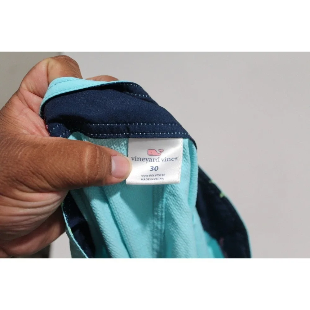Vineyard Vines Men Blue Board Shorts Trunks Beach Swim Size 30